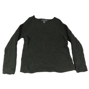 Banana Republic Womens S Merino Wool Sweater Dark Green Crew Neck Hong Kong Knit